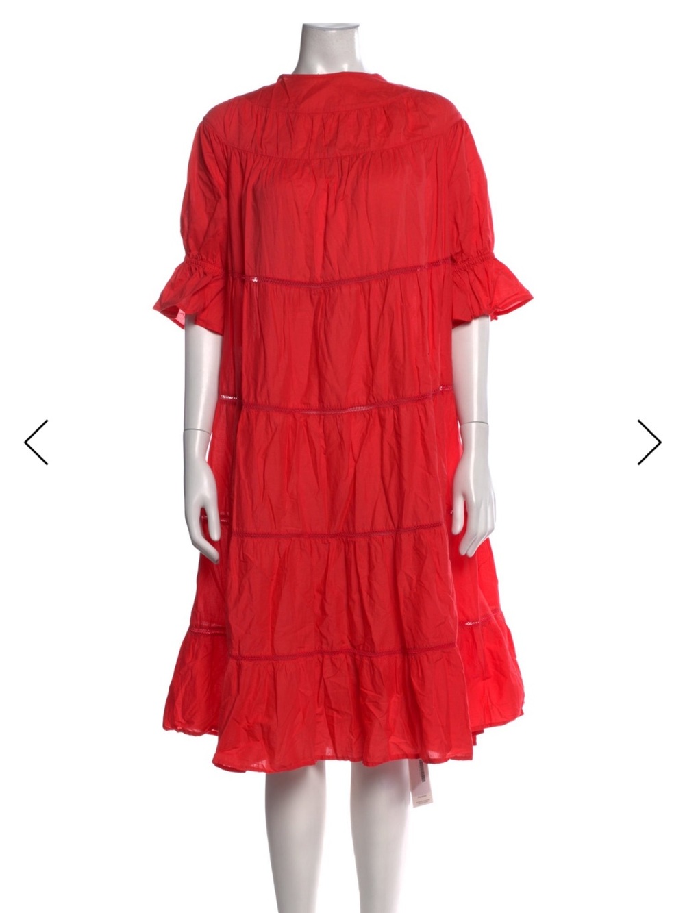 ❤️ MERLETTE ❤️ Cotton Midi Dress Sz XS (runs big, more like M)